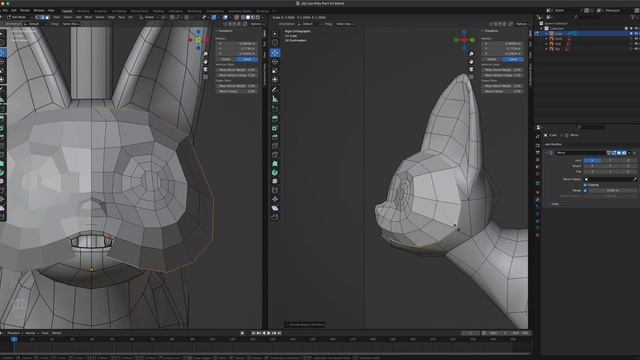 Blender 3D Jiji From Kiki's Delivery Service Modeling Part 1 смотреть онлайн