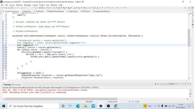 Cookies Java Servlet | Java EE Tutorial deutsch смотреть онлайн