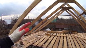 Стропильная система двухскатной крыши