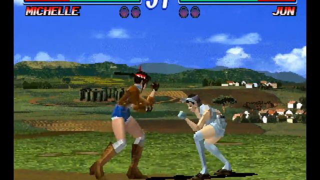 Tekken 2 ( PS1 ) - Michelle - Arcade Mode - Original Music ( Mar 27, 2017 ) смотреть онлайн