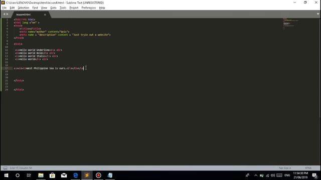 HTML & CSS Programming Tutorial (TAGALOG VERSION) - #4 HTML tags and more! смотреть онлайн