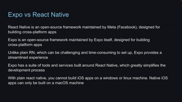 React Native Tutorial - 2 - Expo vs React Native