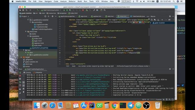Spring boot. Быстрый старт веб-разработки на Java. Часть 1 смотреть онлайн