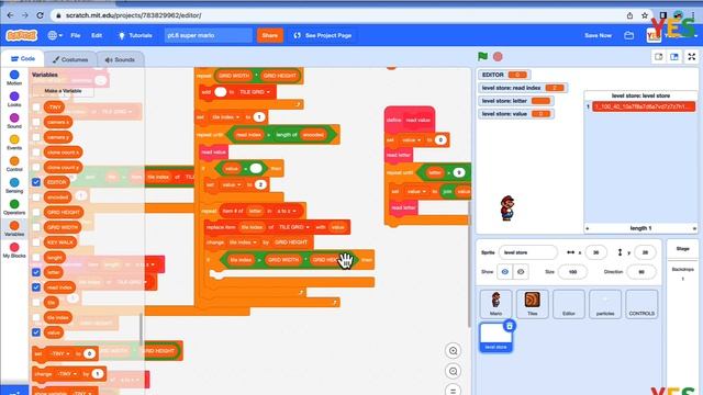 Scratch Mario Pt.6 (E6) - ? How to Code Super Mario Games in Scratch | Scratch 3.0 Game Tutorial смотреть онлайн