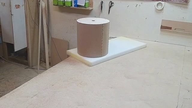 ROUND POUF | Круглый пуф(процесс изготовления) смотреть онлайн
