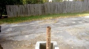 блоки столба забора.Установка ворот