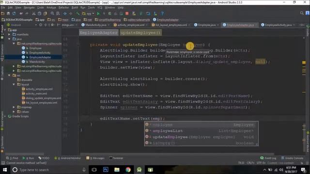 #3 Android SQLite Database Tutorial Update Operation смотреть онлайн
