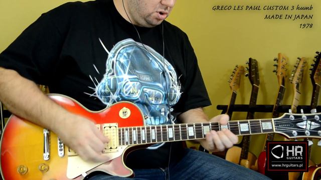 GRECO LES PAUL CUSTOM 3 humbuckers, JAPAN, 1978 смотреть онлайн