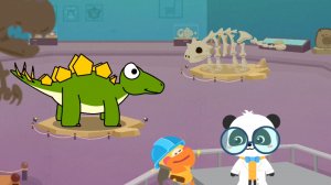 Малышки Кики и Крякря в музее динозавров | Мультфильм про динозавров для детей