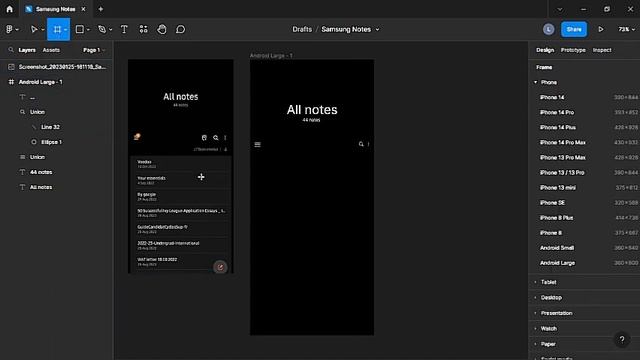 Samsung notes app clone | Figma tutorial смотреть онлайн