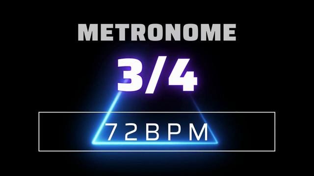 3/4 METRONOME 72 BPM △ смотреть онлайн