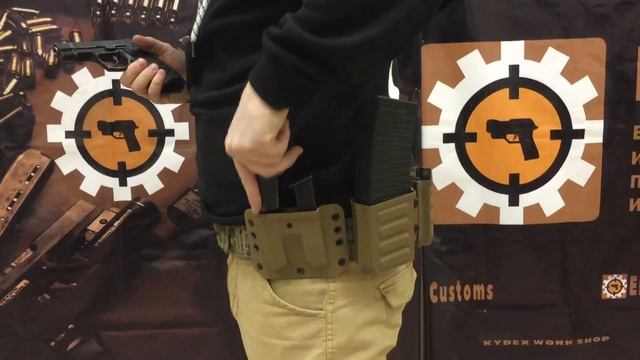 Боевой комплект: Кобура тактическая и спарка для пистолета Гроза 021, паучеры для ВПО 205 смотреть онлайн