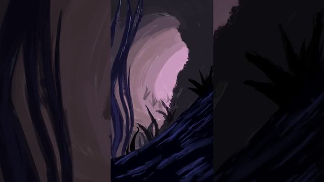 Clip Studio Paint digital painting time lapse • Alien landscape #2 • By Stoowox Art смотреть онлайн