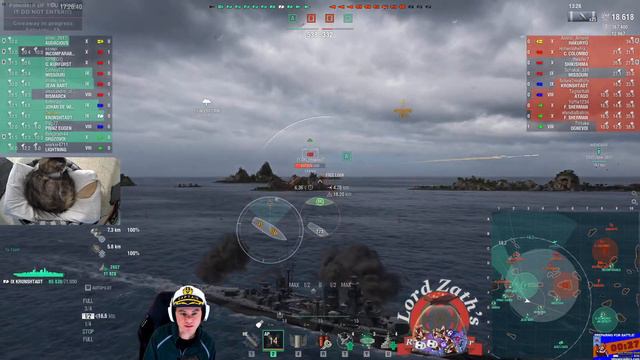 Radar Control Kronshtadt Tier 9 Russian CA Greece South Spawn World of Warships смотреть онлайн