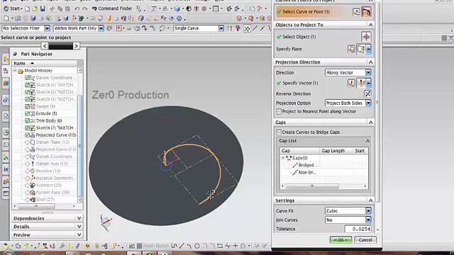 Easy way to copy hole along curve using UGNX смотреть онлайн