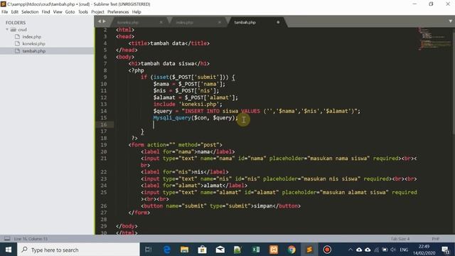Membuat CRUD Dengan PHP Dan MySQL смотреть онлайн
