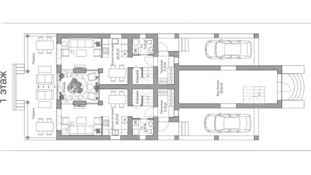 Смотрите проект ДОМа на 2 СЕМЬИ Дуплекс смотреть онлайн