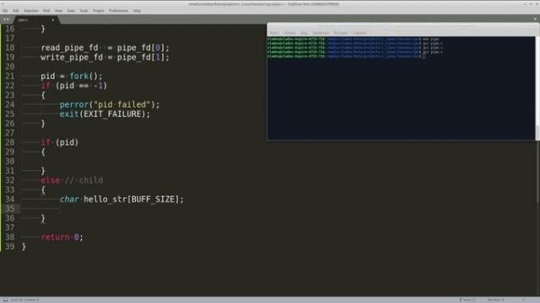pipe() | IPC | Системное программирование на СИ Linux