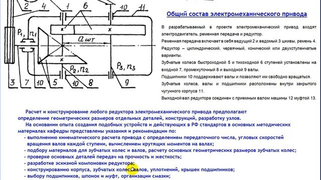 1. Состав электромеханического привода смотреть онлайн