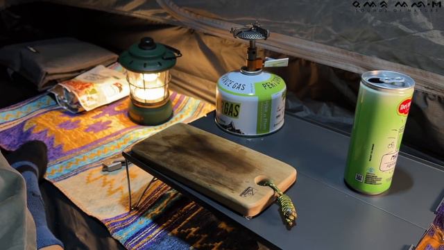 SOLO CAMPING • CAMPING NEAR THE WATERFALL • RELAXING WATERFALL AND RIVER SOUND • ASMR