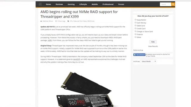 This week in the tech news: AMD Threadripper RAID 0 support, AMD Vega's golden hour смотреть онлайн