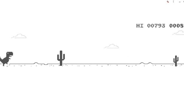 Getting to 1000 Score In Dino Game! смотреть онлайн