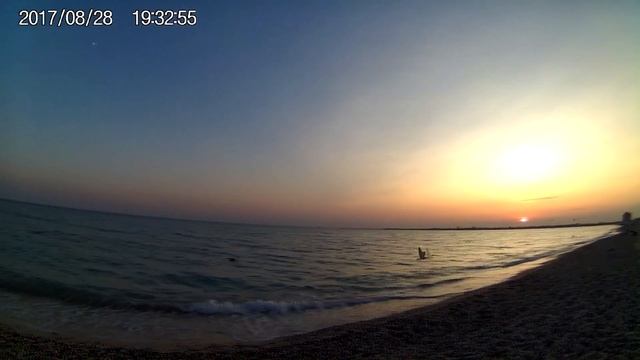 Пляж Евпатории на закате смотреть онлайн