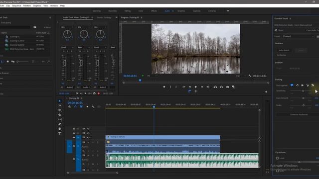 Как наложить фоновую музыку на диалог в Premiere Pro смотреть онлайн