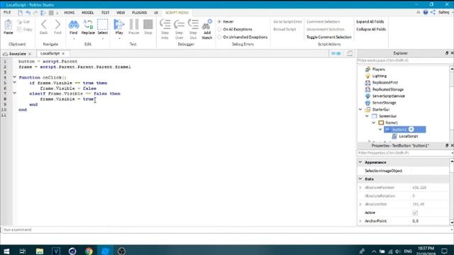 (ROBLOX) How to make an OPEN and CLOSE GUI Script | Tutorial #4 смотреть онлайн