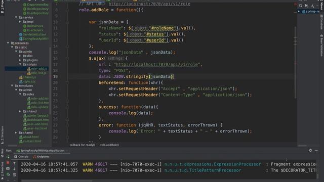 Spring Boot #6.3 Consuming Spring REST API using JQUERY and AJAX смотреть онлайн