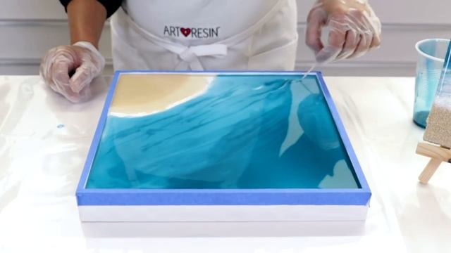 Resin Tutorial - Ocean Art for Beginners with Lacing смотреть онлайн