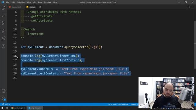 Learn JavaScript In Arabic 2021 - #087 - Get Set Elements Content And Attributes смотреть онлайн