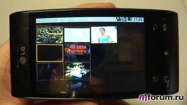 Обзор LG Optimus - Мультимедиа смотреть онлайн
