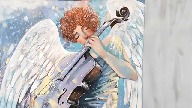 Видео стихи к картине М. Тюняевой "Ангел февраля" смотреть онлайн