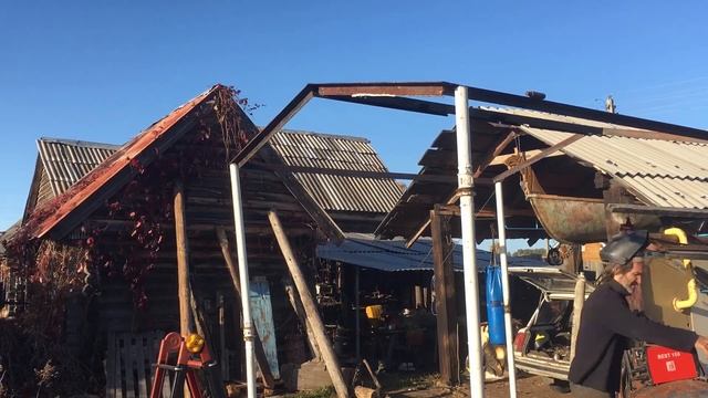 БичПроект №6 Навес над ковальней / Low life project №6 Roof for smithy смотреть онлайн