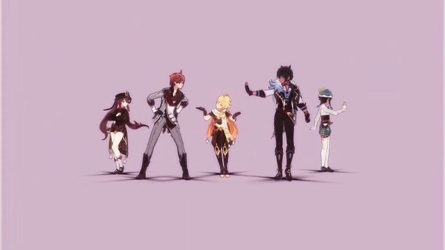 【MMD 原神 | Genshin Impact】As You Like It『Venti, Kaeya, Aether, Childe, Hutao』(4K 60FPS)