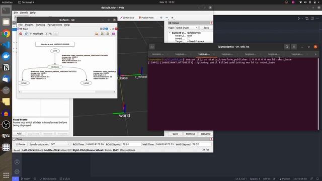 ROS Static and Dynamic Transforms in Rviz смотреть онлайн