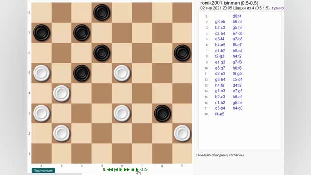 Tsinman - Shchukin. The 8th Master’s Tournament. Quarterfinal | Draughts смотреть онлайн