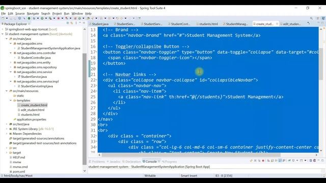 Spring Boot Tutorial for Beginners #40 - CRUD MVC Web App - Update Student Feature Implementation смотреть онлайн
