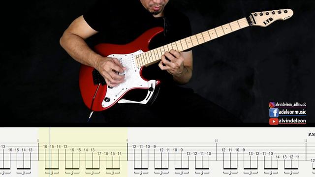 Megadeth (Dave Mustaine) Sweating Bullets Guitar Solo Lesson with Tabs смотреть онлайн