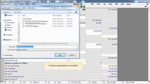 Generate IT e-return file | Winman CA-ERP смотреть онлайн