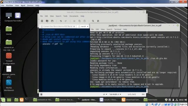 Converting Doc & Docx To PDF Files On Linux With Bash смотреть онлайн