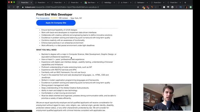What did I learn by analysing developer job adverts on indeed? смотреть онлайн