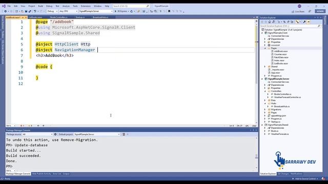 Blazor (ASP.NET Core) - Create A Real time Application With SignalR | blazor crud app смотреть онлайн