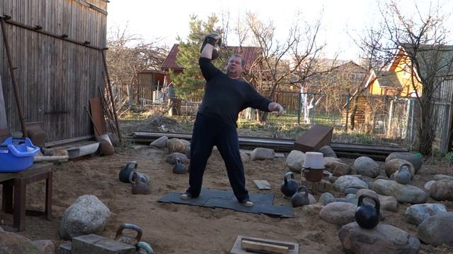 РЫВОК ГИРИ КРОЛЕВСКОГО 65 КГ 7 РАЗ 65KG KETTLEBELL SNATCH 7 REPS смотреть онлайн