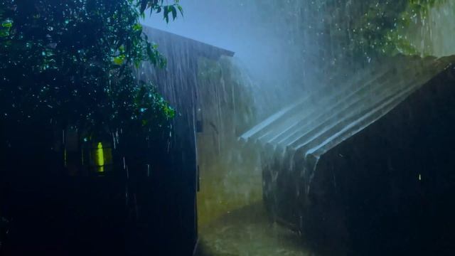 Звуки дождя и грома - звуки для медитации, хорошего сна - расслабляющий белый шум смотреть онлайн