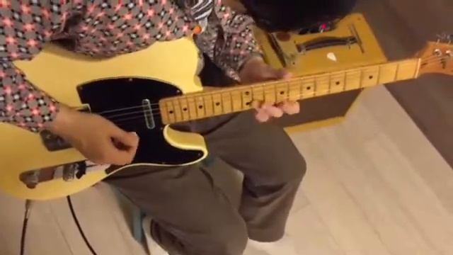 Jazz Blues Guitar licks improvisation with Fender Telecaster on Fender pro junior Ⅳ amplifier смотреть онлайн