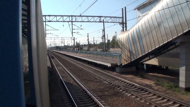 АЛЛЕГРО скоростной электро.- поезд 200 км-ч (1.5 метра до камеры) часть2 RZD-VR смотреть онлайн