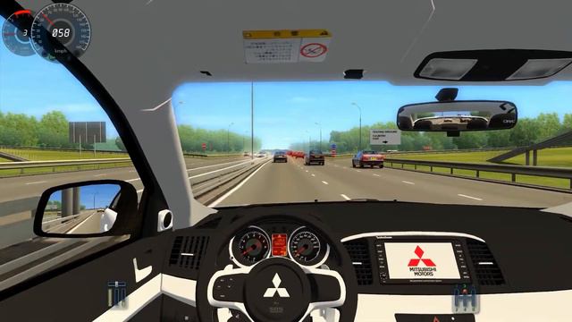 City Car Driving Mitsubishi Lancer Evo X смотреть онлайн