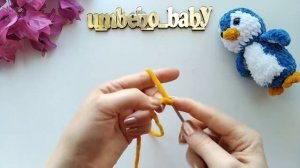 Пингвин крючком из плюшевой пряжи_Pattern Penguin crochet